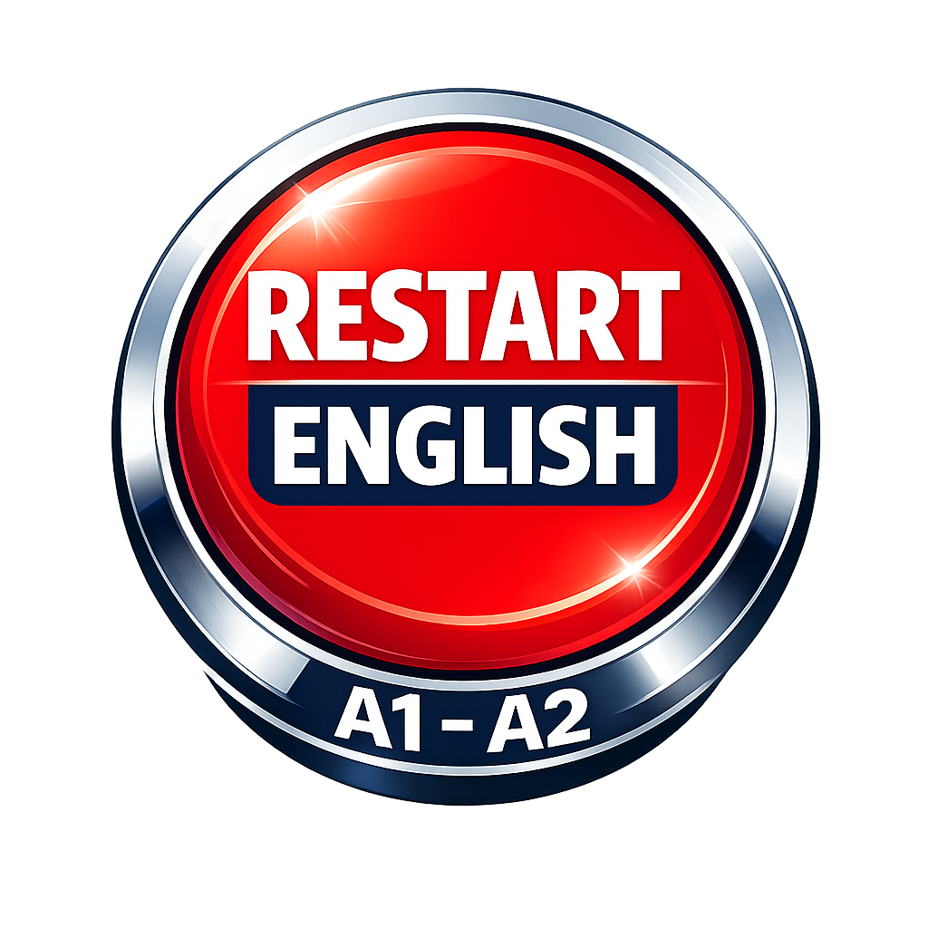Restart English logo